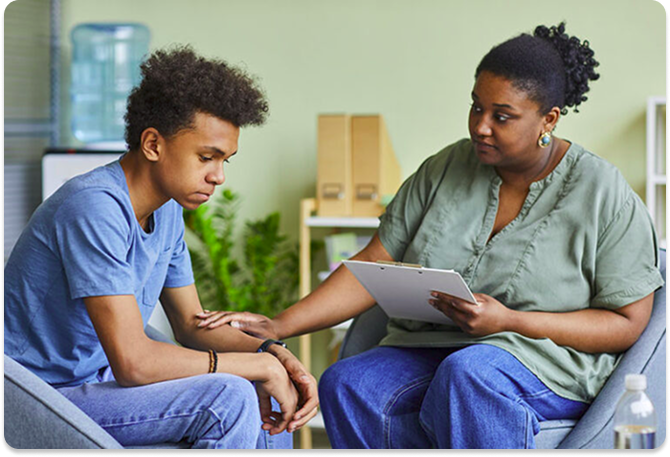 Healthcare professionals collaborating